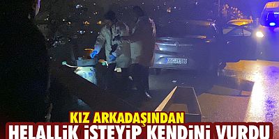 Helallik isteyip kendini vurdu!