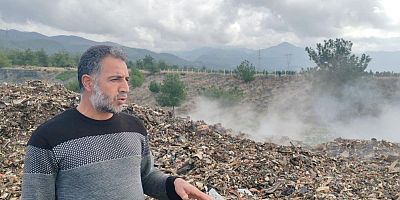 İçten içe yanan çöplere vatandaşlar çözüm bekliyor