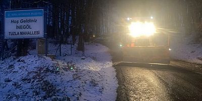 İnegöl Belediyesi Karla Mücadele İçin Teyakkuzda