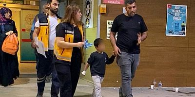 İnegöl'de 4 yaşındaki çocuk hastanelik oldu