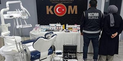 İnegöl'de sahte diş muayenesine baskın: 2 gözaltı
