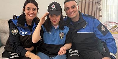 İrem'e doğum gününde üniforma sürprizi