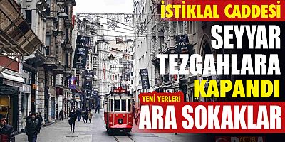 İstiklal Caddesi’nde tezgahlar kaldırıldı