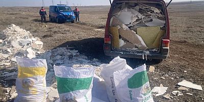 Kaçak hafriyat döken şüpheli yakalandı