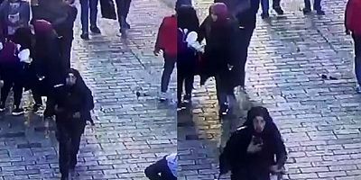Kadın teröristin kaçma anı