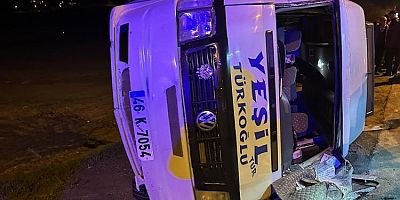 Kahramanmaraş’ta minibüs kazası: 10 yaralı