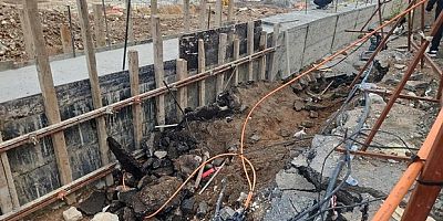 Kahramanmaraş'ta yol çöktü: 1 yaralı