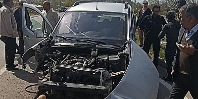 Kamyonet aydınlatma direğine çarptı: 4 yaralı