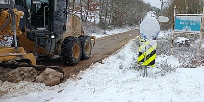 Kar yağışına karşı kesintisiz mesai