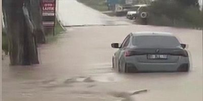 Karataş’ta yollar göle döndü