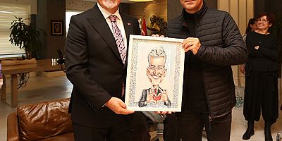 Karikatüristler Başkan Erdem ile buluştu