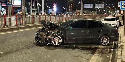 Kayseri’de iki otomobil çarpıştı: 1 yaralı