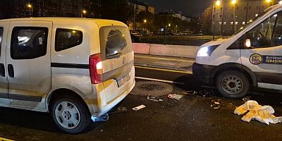 Kaza yapan motosiklet sürücüsü ağır yaralandı