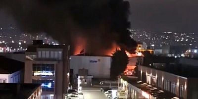 Kocaeli'de fabrika alevlere teslim