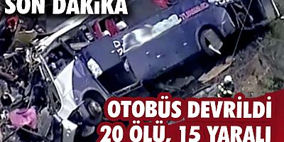 Kolombiya'da otobüs devrildi: 20 ölü, 15 yaralı