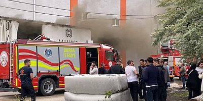 Koltuk fabrikasında yangın