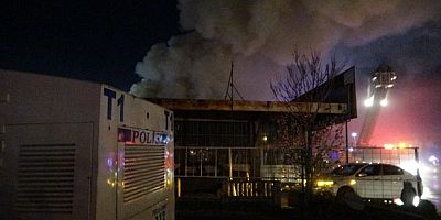 Konya'da iş yerinde yangın: 2 yaralı