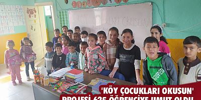 'Köy çocukları okusun' projesi 625 öğrenciye umut oldu
