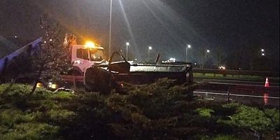 Kuzey Marmara Otoyolu'nda kaza: 1 ölü, 1 yaralı