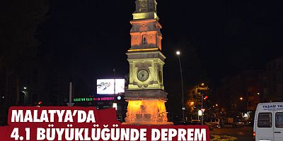 Malatya’da 4.1 büyüklüğünde deprem