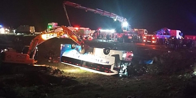 Malatya'da yolcu otobüsü devrildi: 4 ölü, çok sayıda yaralı