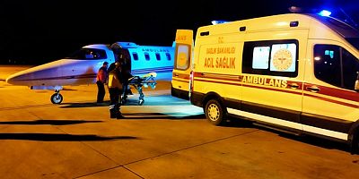 Malatya'dan Bursa'ya ambulans uçakla