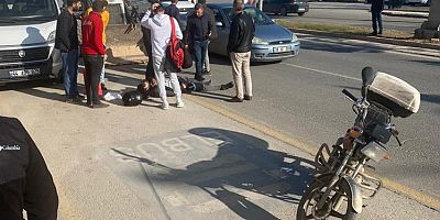 Motorlu kuryeye çarpıp kaçtı