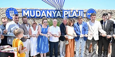 Mudanya Plajı hizmete açıldı