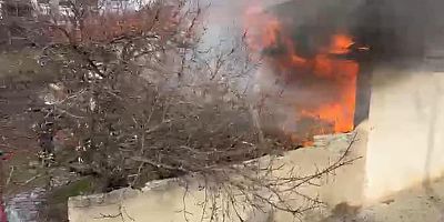 Müstakil ev alevlere teslim oldu: 1 ağır yaralı