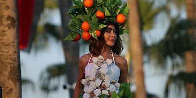 Narenciyeden kıyafetler göz kamaştırdı