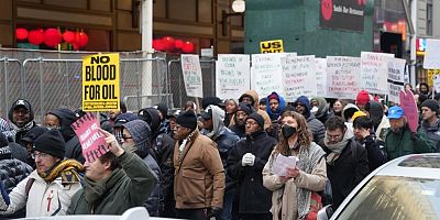 New York'ta binlerce kişi Venezuela için yürüdü