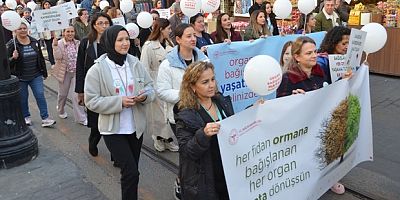 Organ bağışı için yürüdüler