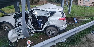 Rize'de kaza: 1 ölü, 1 ağır yaralı