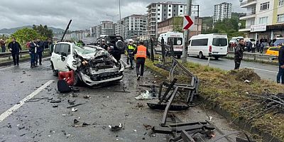 Rize’de kaza: 1 ölü, 7 yaralı
