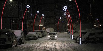 Rize'de yoğun kar yağışı