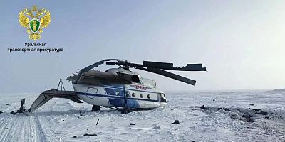 Rusya'da Mi-8 helikopteri sert iniş yaptı