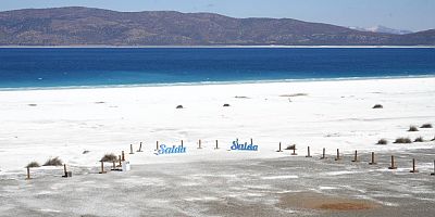 Salda Gölü'nde su seviyesi yükseldi