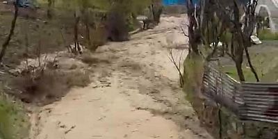 Sel felaketinde silahla uyarı yapıldı