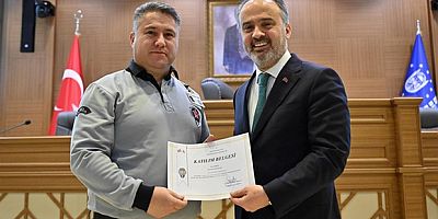 Sertifikalarını Başkan Aktaş’ın elinden aldılar