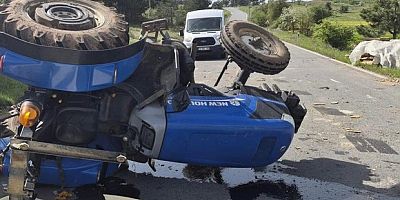 Sındırgı'da traktör kazası: 1 yaralı