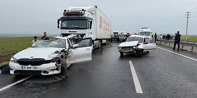 Siverek’te zincirleme trafik kazası: 2 ölü, 2 yaralı