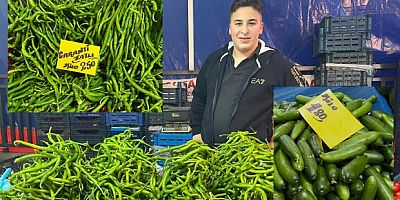 Sivri biber ve salatalığın ateşi yükseldi