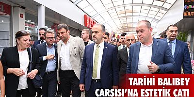 Tarihi Balıbey Çarşısı’na estetik çatı
