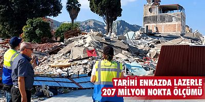 Tarihi enkazda lazerle 207 milyon nokta ölçümü