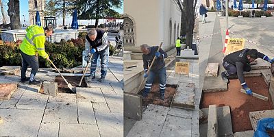 Tarihi Tophane Meydanı yenilendi
