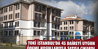 TOKİ İstanbul'da 45 daireyi uygun ödeme koşullarıyla satışa çıkardı