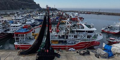 Trabzon'da balıkçılar 