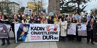 Trabzon'da Pınar Kaynak için yürüyüş