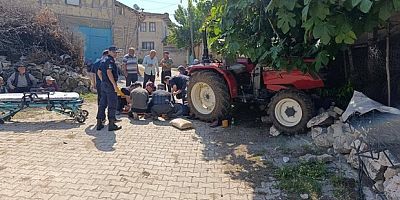 Traktörden düşen sürücü hayatını kaybetti