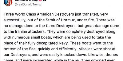 Trump’tan İran’a yönelik son saldırılarla ilgili açıklama